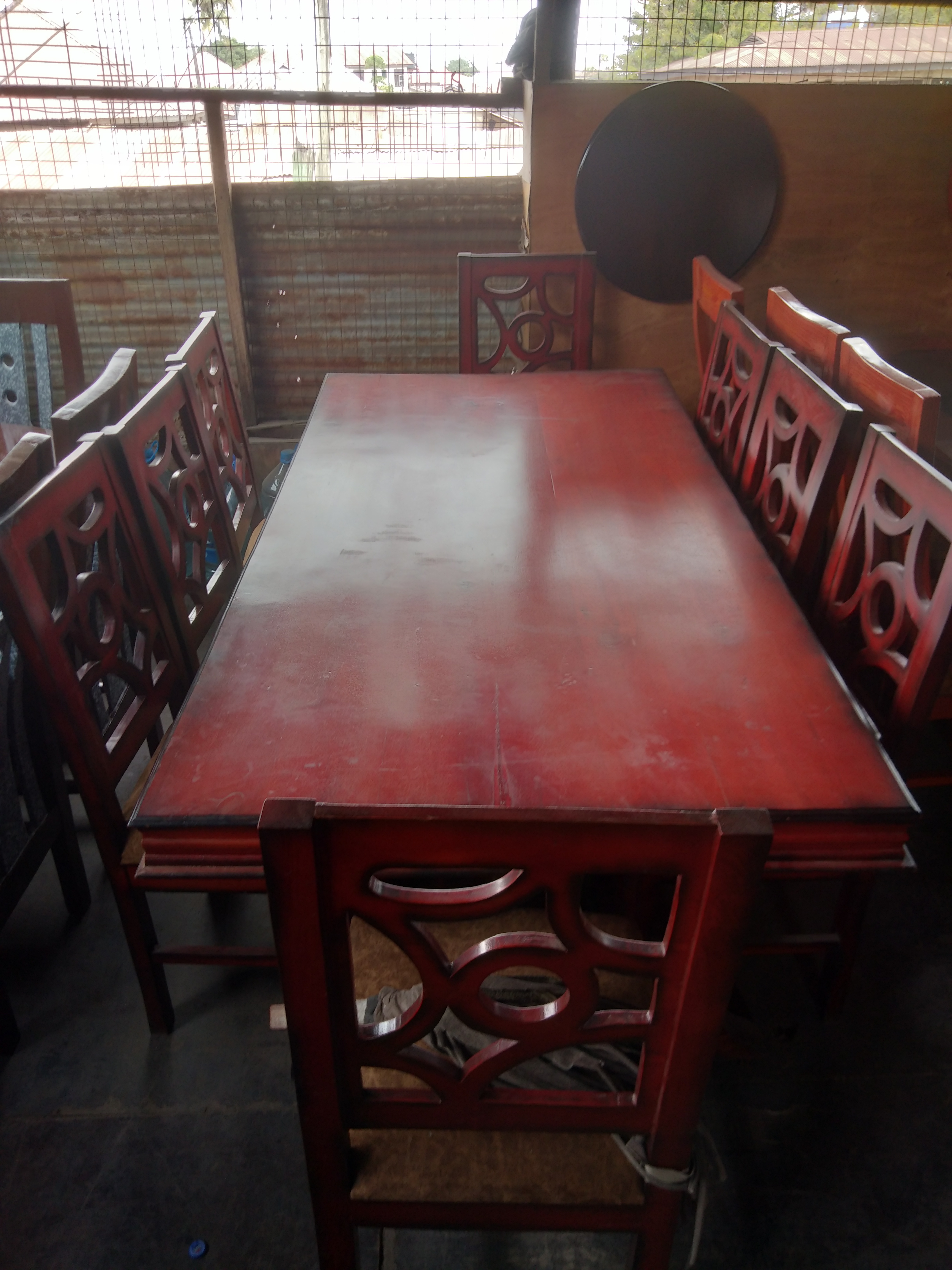 8-Chairs Long Dining Table Set